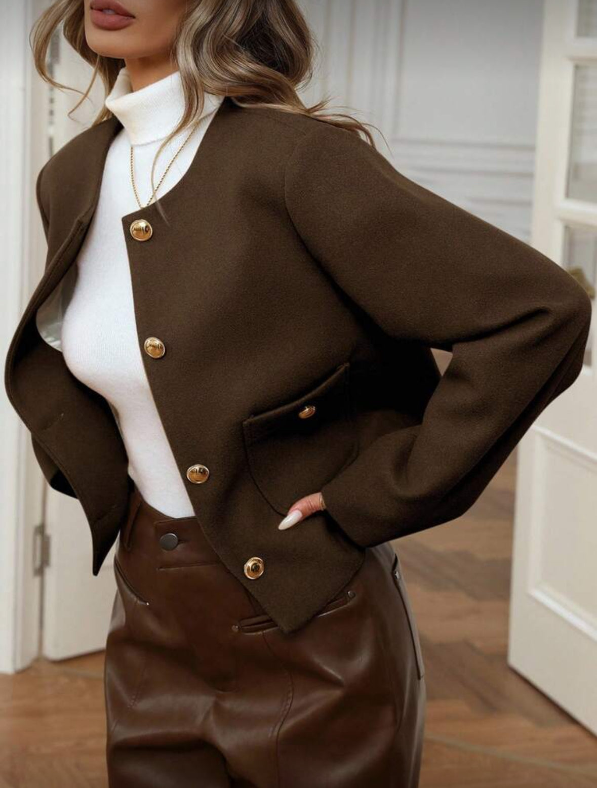 Veste courte minimaliste