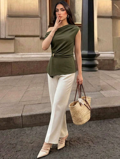 Blouse élégante (Army green)
