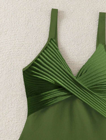 Criss-cross front (Army green)