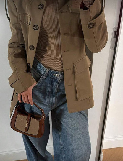 Veste à col montant