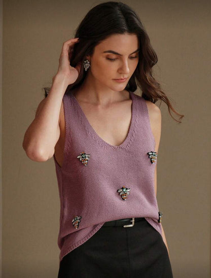 Débardeur en tricot