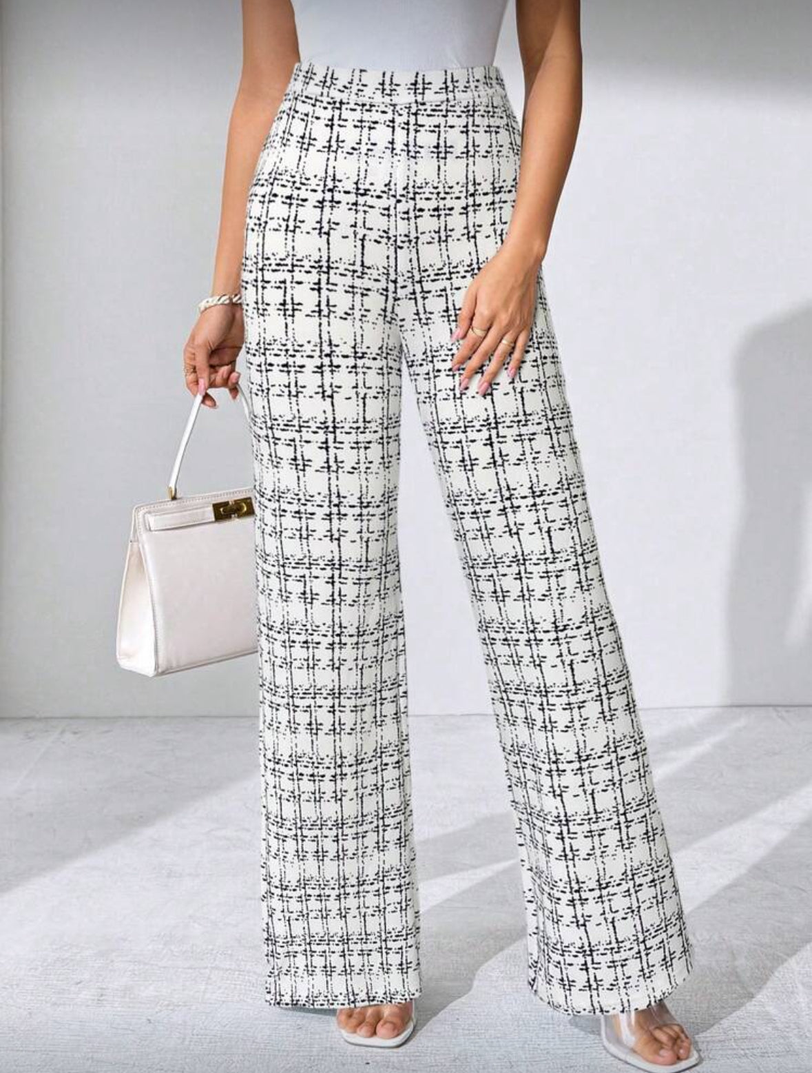 Pantalon tricoté élastique