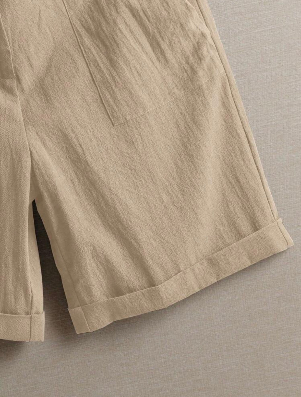 Short en lin (Beige)