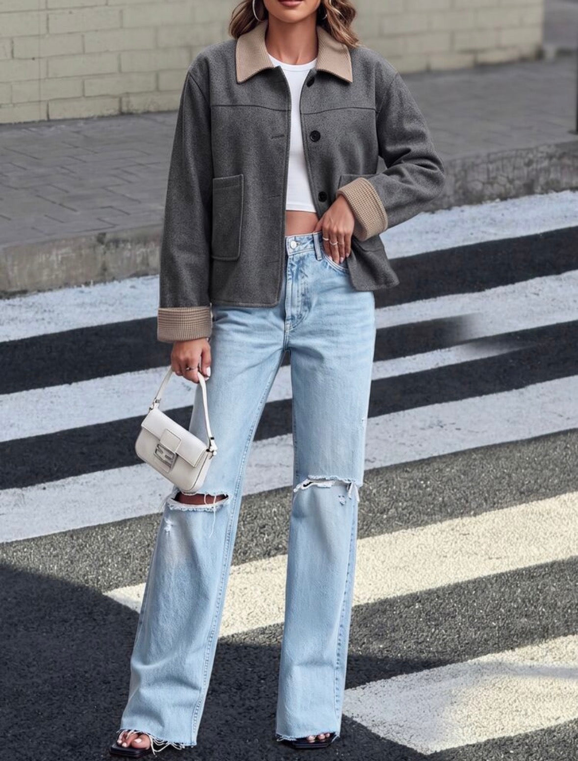 Veste décontractée - Gris