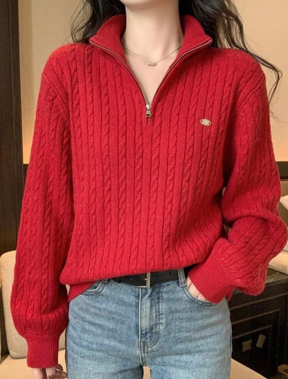 Pull décontracté - Rouge