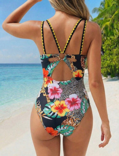 Floral et léopard