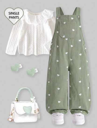 Salopette vert clair