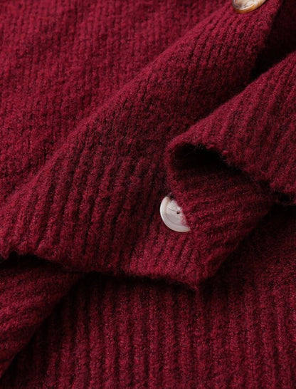 Cardigan Bordeau - Floral