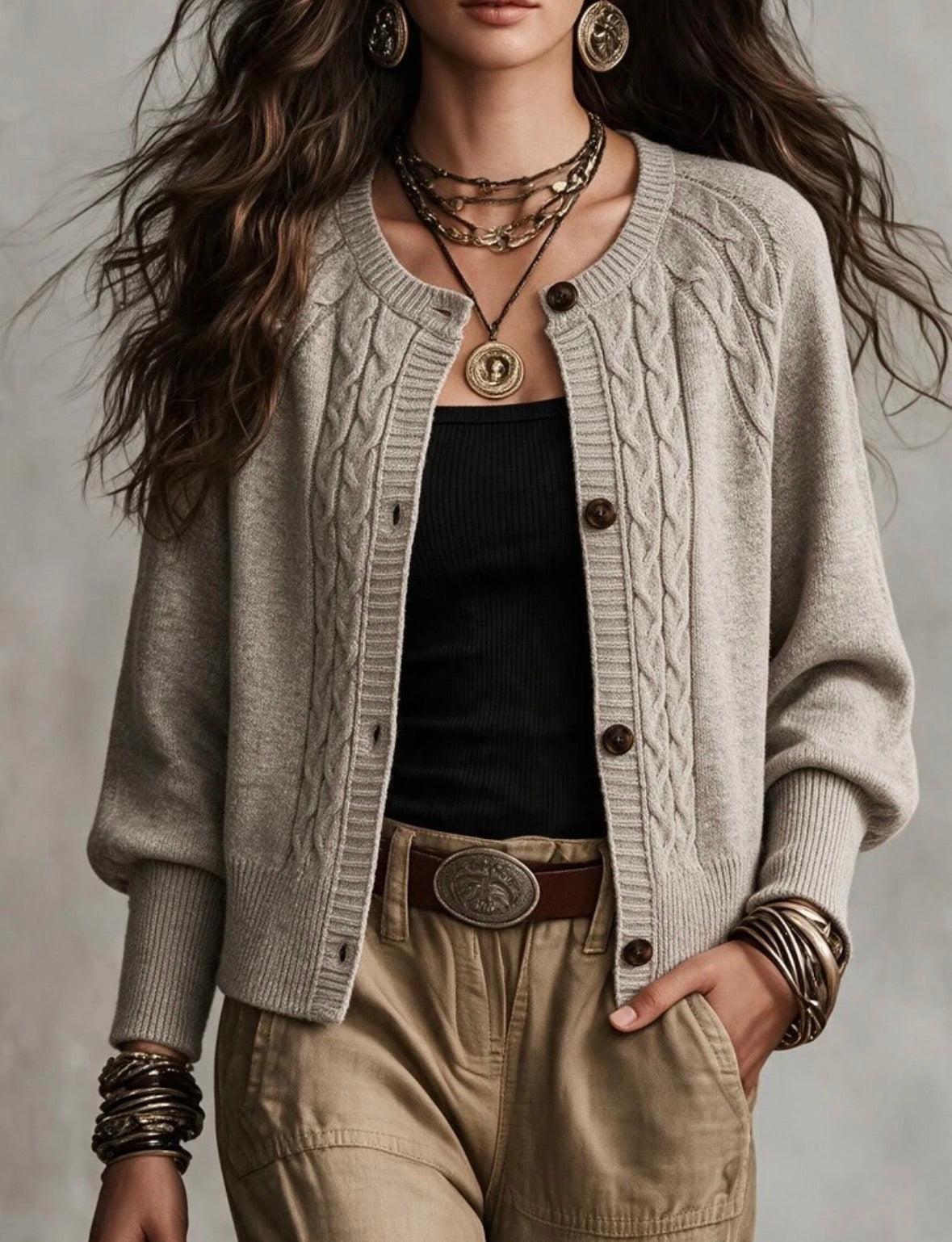 Cardigan - Torsadé.