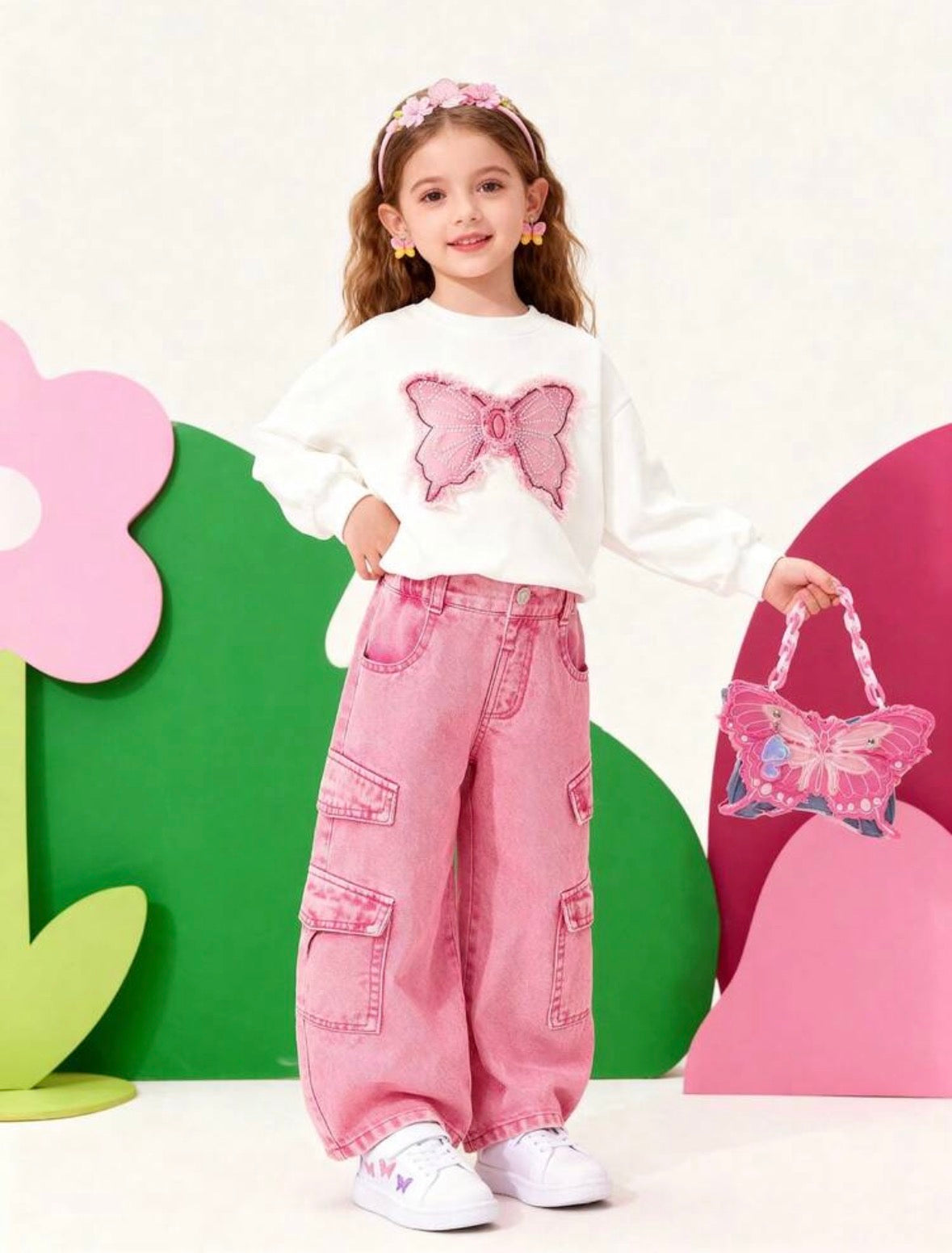 Ensemble 2 pièces - Sweat-shirt + pantalon cargo