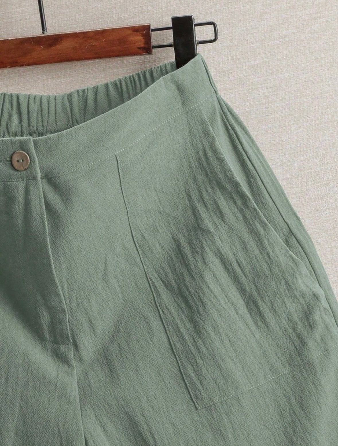 Short en lin (Mint green)