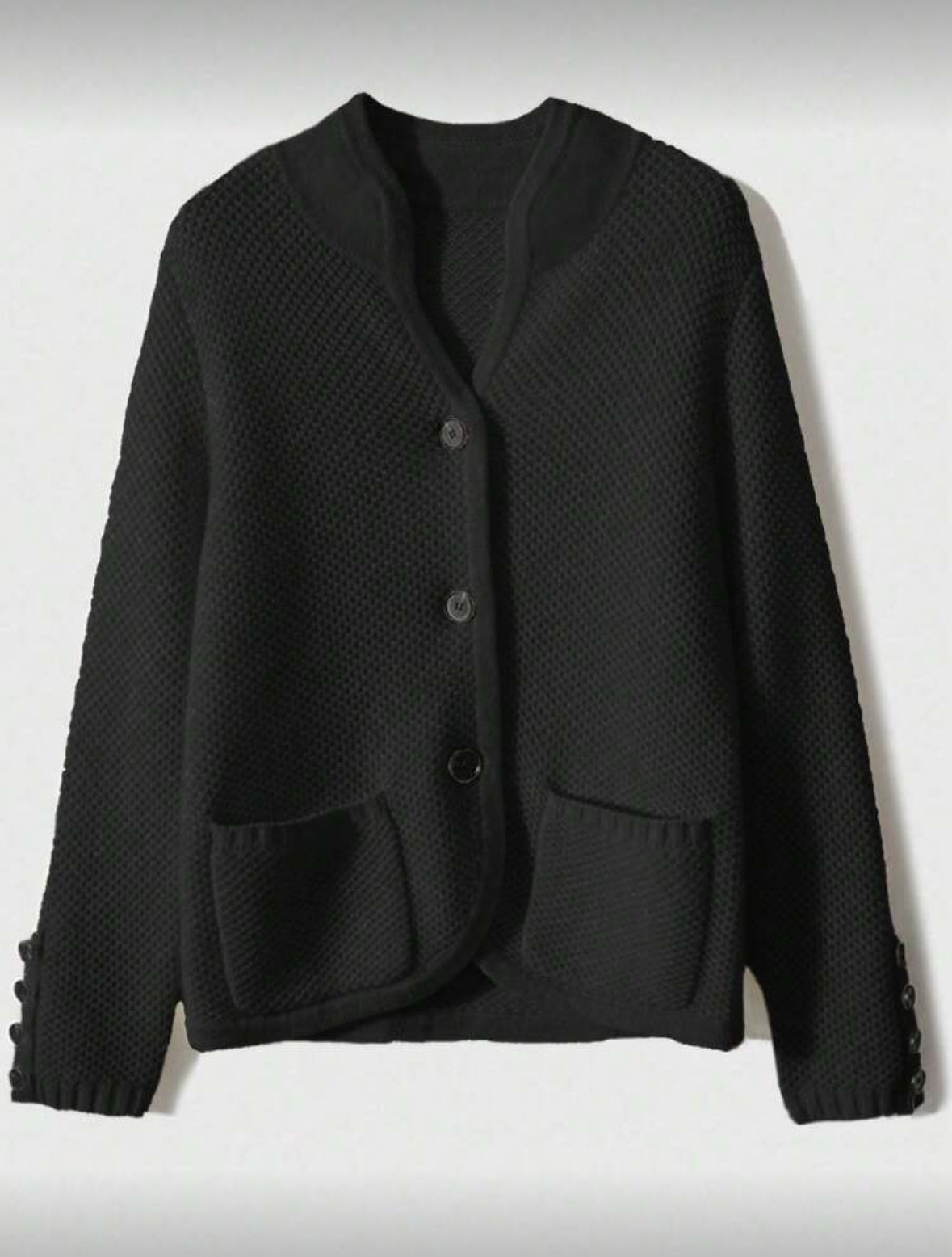 Veste en tricot (Noir)