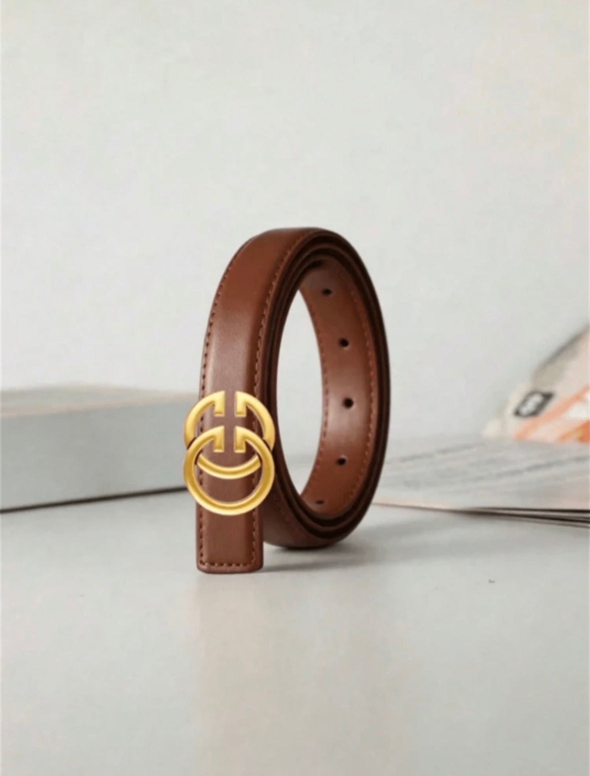 Ceinture en cuir - Business Brown