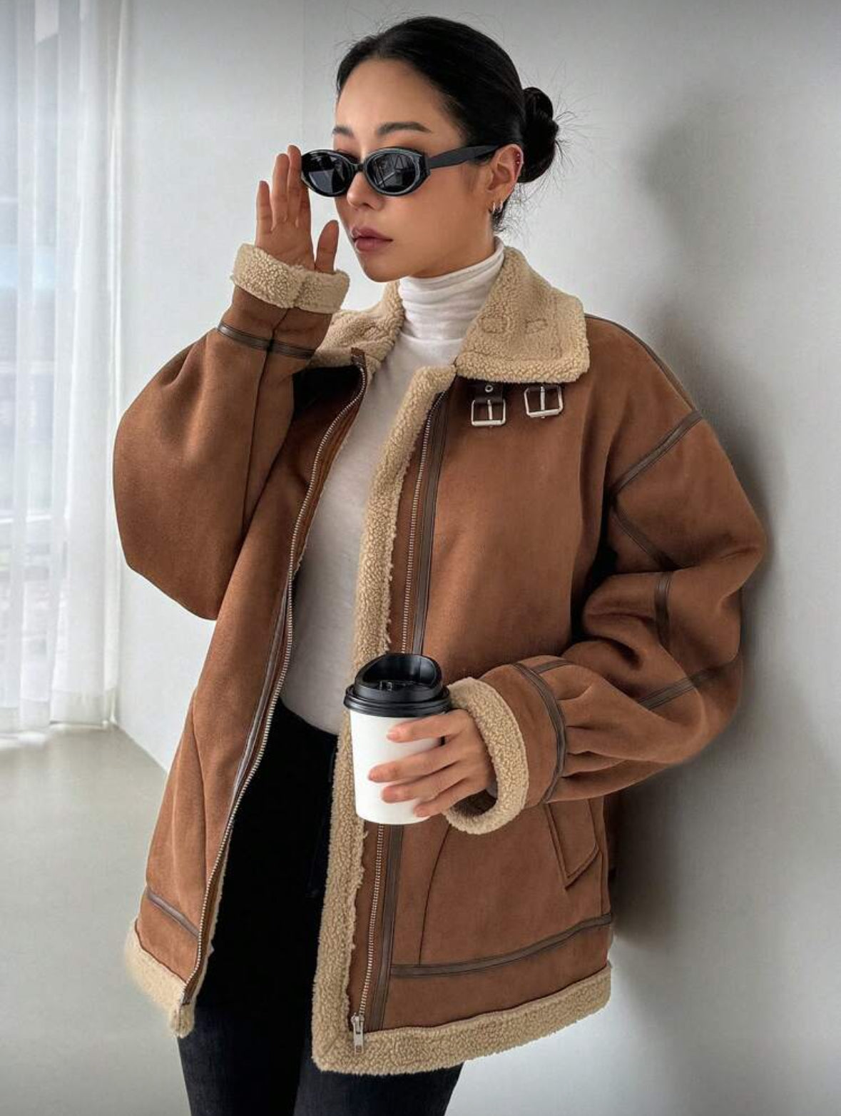 Veste à doublure thermique épaisse