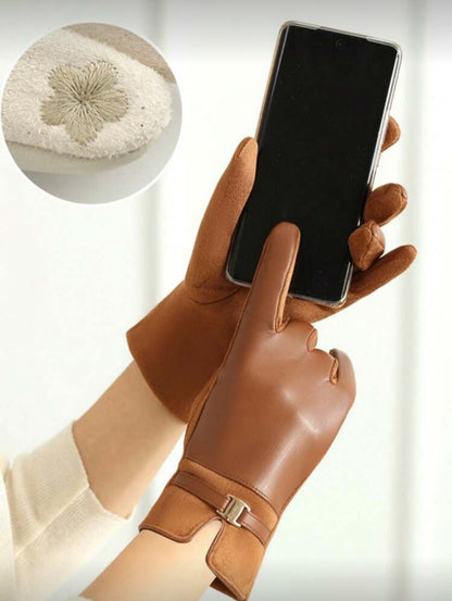 Gants de mode en velours