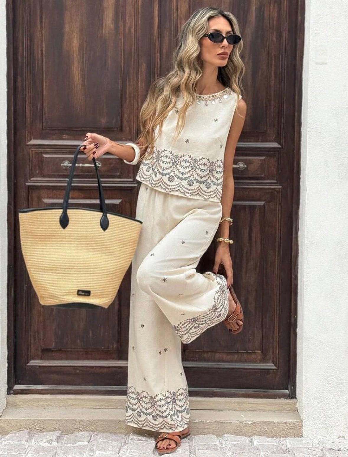 Ensemble 2 pièces Beige
