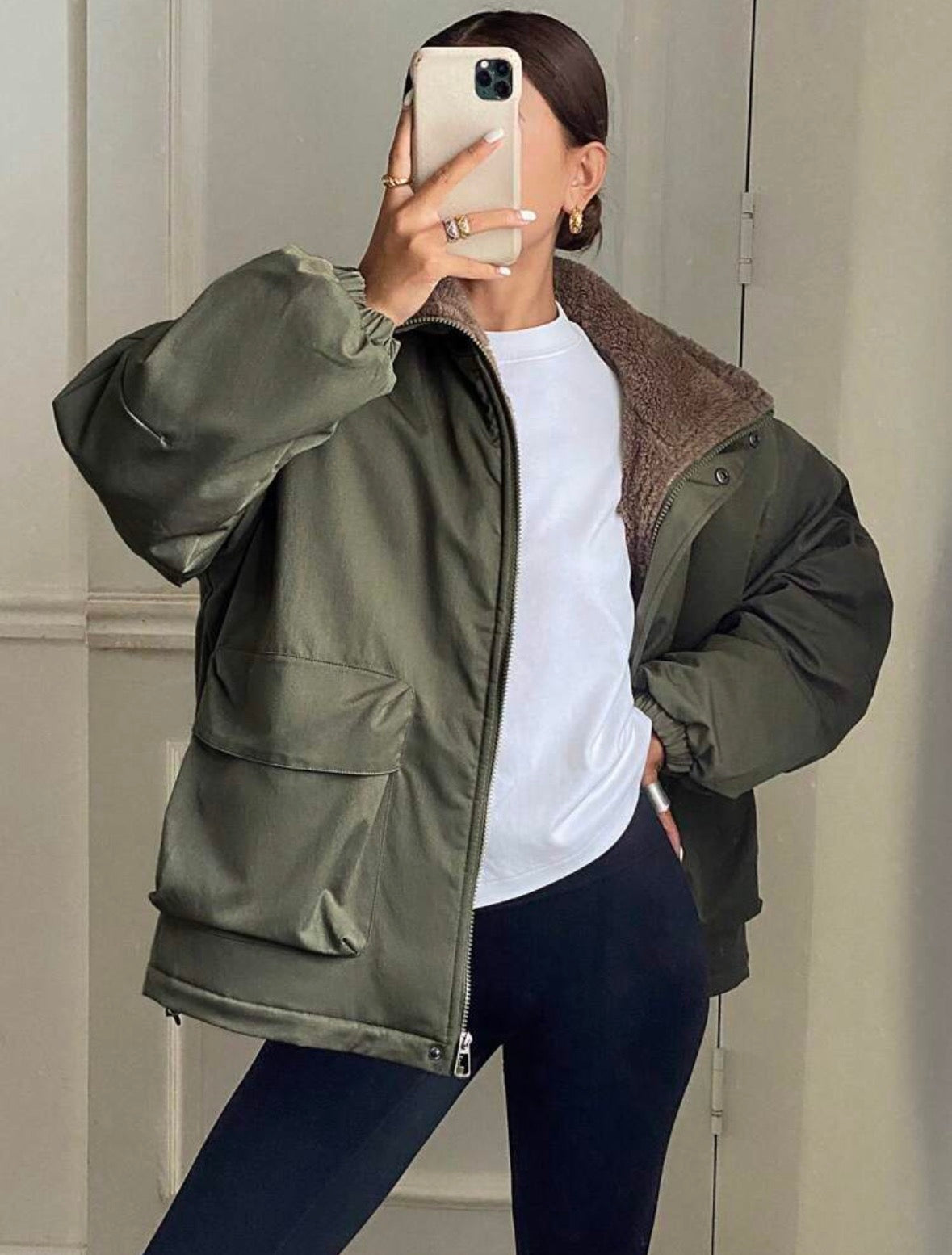 Manteau d'hiver - Vert armée