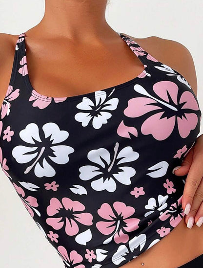 Tankini à lacets