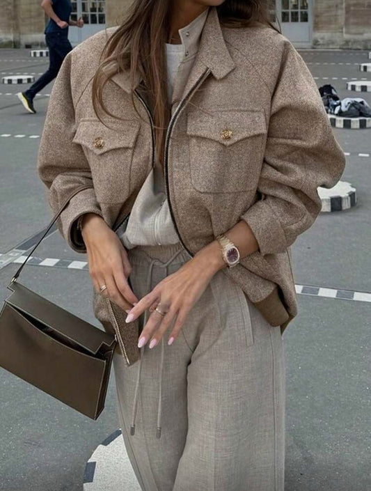 Manteau Doris à col montant