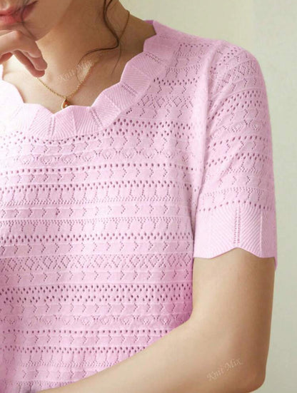 T-shirt à manches courtes régulier (Pink)