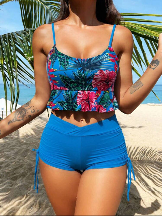 Vcay Ensemble tankini Bleu indigo