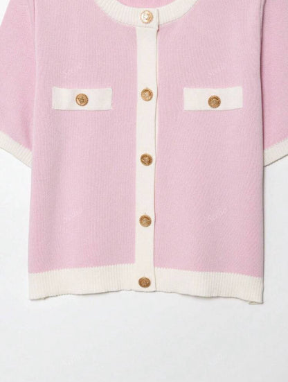 Top court en tricot sylia