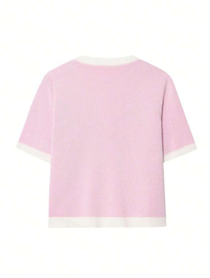 Top court en tricot sylia