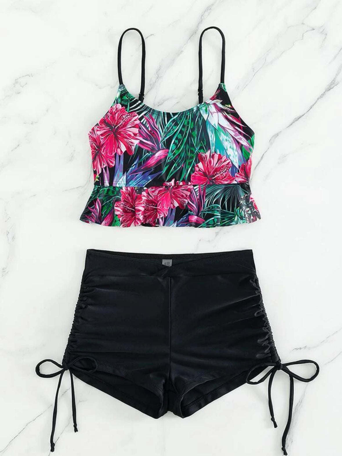 Vcay Ensemble tankini Black