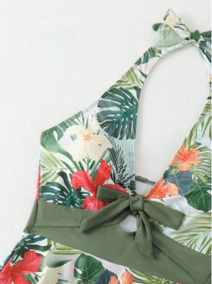 Tankini with short vert army