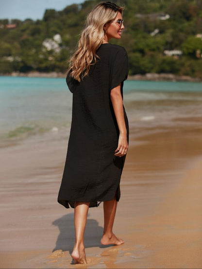 Crochet patchwork cover-up