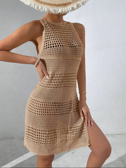 Robe De Plage Ample avec Encolure Ronde