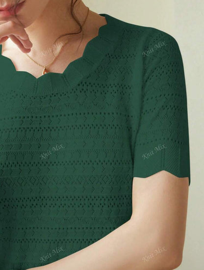 T-shirt à manches courtes régulier (Green)