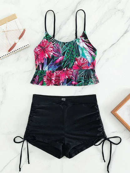 Vcay Ensemble tankini Black