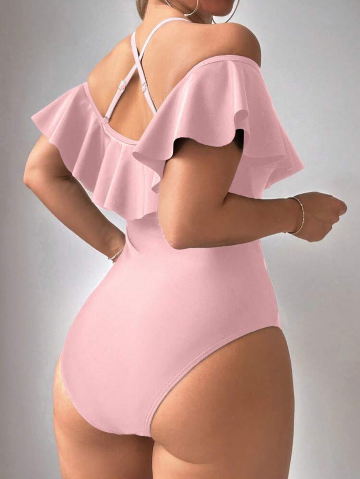 Maillot de bain une pièce à volants