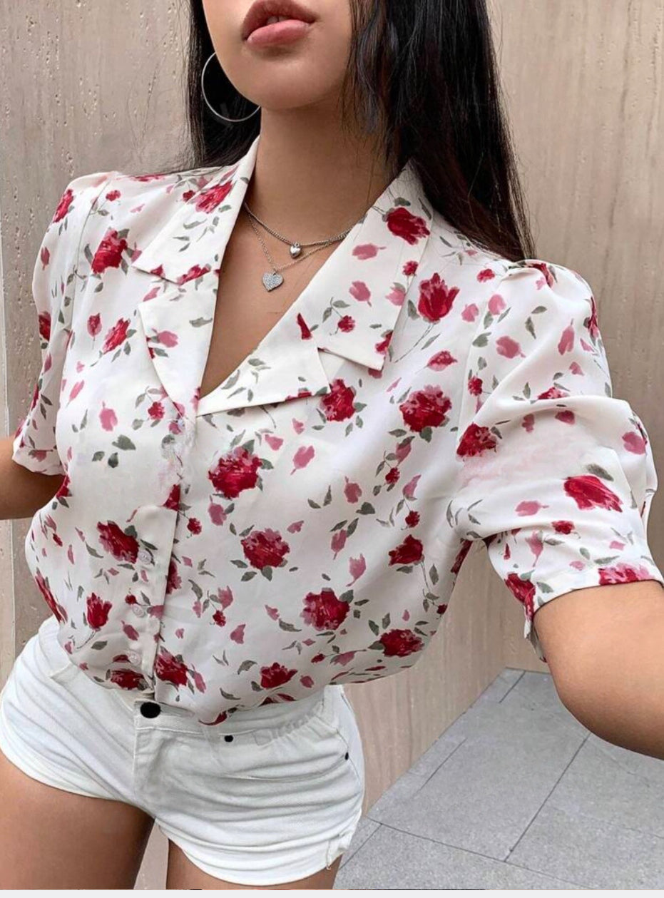 Chemise floral print