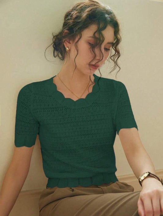 T-shirt à manches courtes régulier (Green)